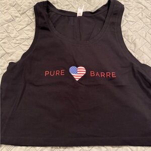 Pure Barre Black Crop Top